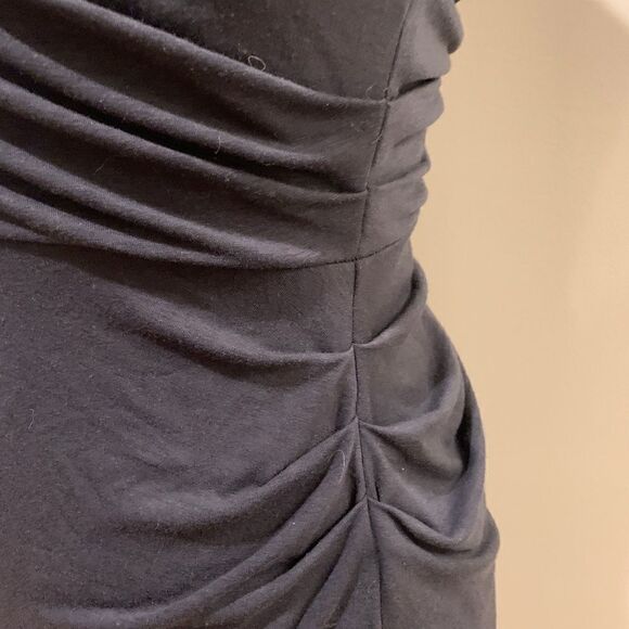 BCBG MaxAzria black dress one shoulder sz sm - Picture 3 of 6